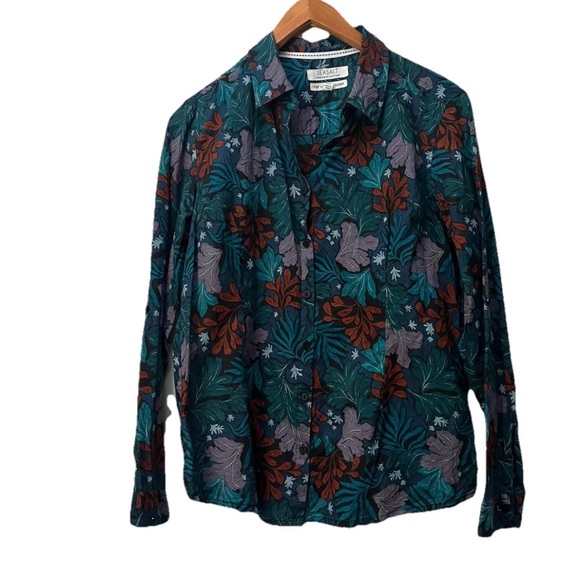 Seasalt Larissa Shirt Sea Collage Onyx size 8 organic cotton - Picture 3 of 9